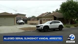 81-year-old 'serial slingshot shooter' arrested for vandalism in Azusa