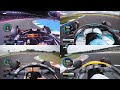 2024 F1 cars smashing through neck-breaking corners