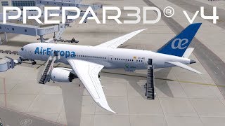 Prepar3D v4.2 | Madrid to Miami | LEMD-KMIA | QualityWings 787-8 | P3D
