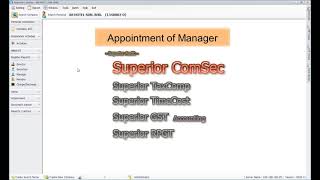 Superior ComSec - Appointment of Manager