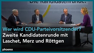 Wer wird CDU-Vorsitzender? Zweite Online-Kandidatenrunde mit Laschet, Merz und Röttgen