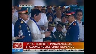 UB: Pres. Duterte, pinarangalan si Ozamiz Police Chief Espenido