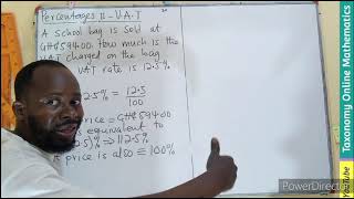 Mastering percentages: Calculating VAT (Value Added Tax) Charged on an Item - Episode 6 of 20