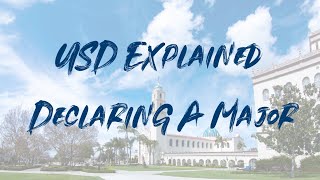 USD Explained - Declaring A Major