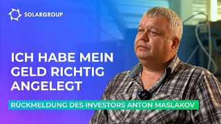 Rückmeldung des Investors und Partners zum Projekt \