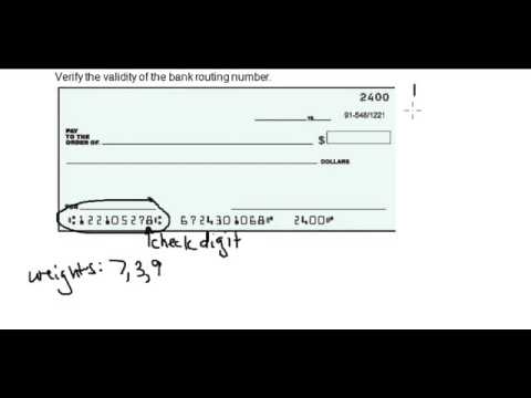 How to Check US Bank Routing Number is Valid or Not How to Check US Bank Routing Number is Valid or Not