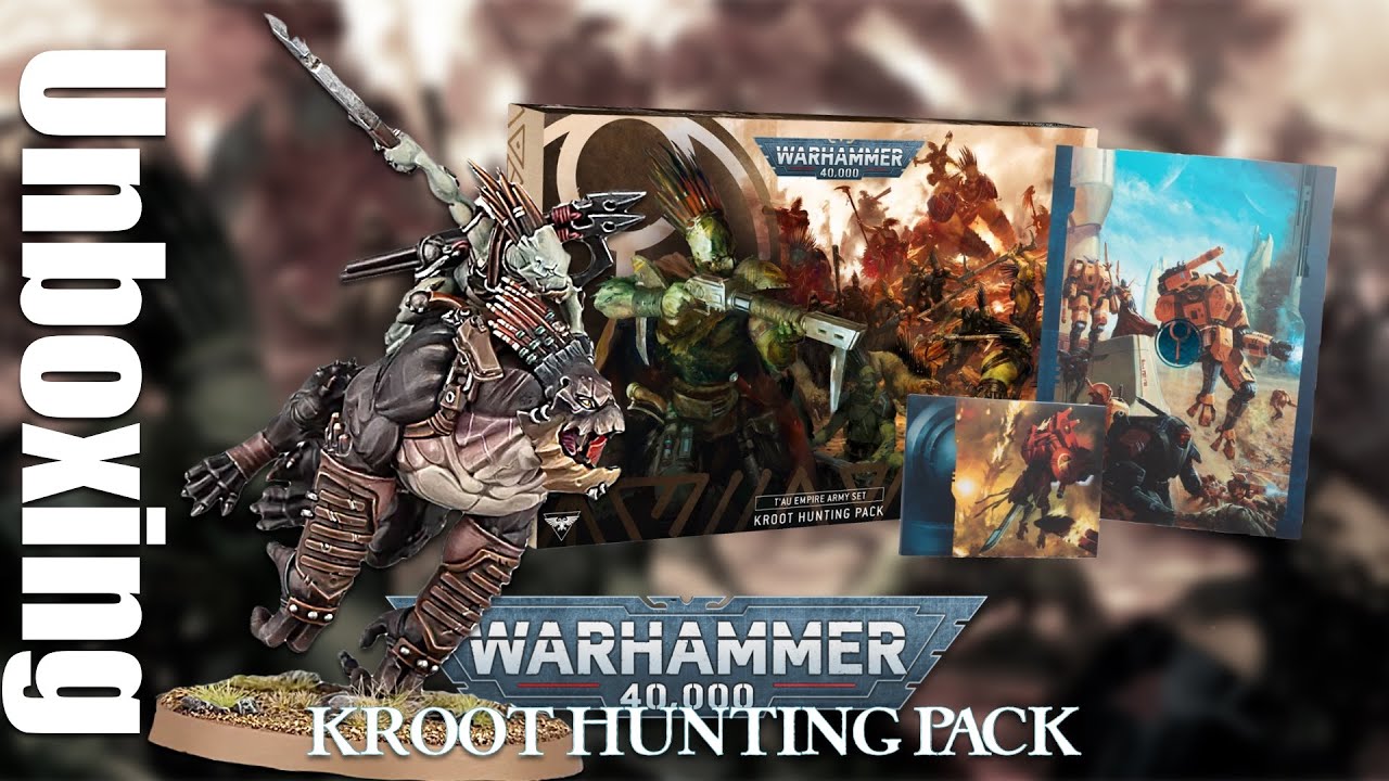 UNBOXING Tau Empire Army Set Kroot Hunting Pack Warhammer 40 000 # ...