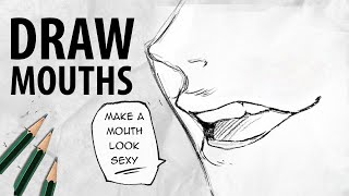 How to draw hot mouths & lips | Tutorial | DrawlikeaSir