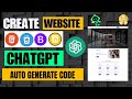🚀 Create Website with ChatGPT: HTML, CSS, JavaScript & Bootstrap | Auto Code Generated🚀