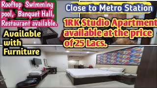 363 SQ.FT. studio apartment available at the price of 25 Lacs, with modern amenities.