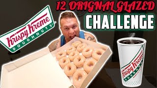 Krispy Kreme Challenge | 12 Original Glazed Donuts | Johnny The Food Junkie