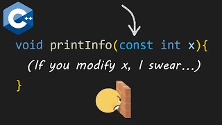 C++ const parameters explained 🧱