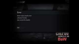 CoD: WaW - Crack - Server script Compile error SOLUTION!