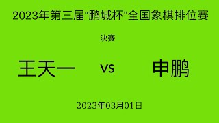 2023年第三届“鹏城杯”全国象棋排位赛 | 決賽 | 王天一佳vs申鹏