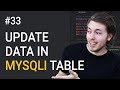 33: Update Data From MySQL Database | PHP Tutorial | Learn PHP Programming | PHP for Beginners