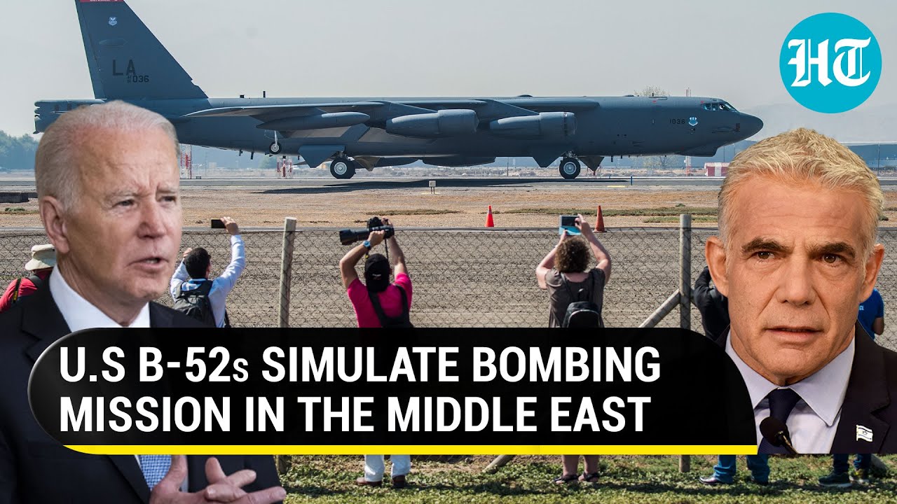 Israeli Fighters Join In As U.S B-52 Stratofortress Bombers Fly Over ...