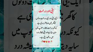 بیٹی اور درخت #inspirationalquotes #islamicstatus #viralvideo #motivation