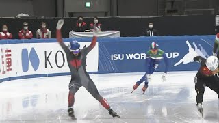 Canadian men's short track relay team skates to gold