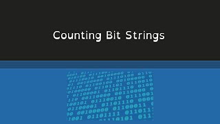 Counting bit strings