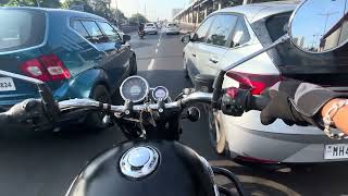 Royal Enfield Meteor 350 Raw Ride | 4K UHD | Cruising on Mumbai Highway