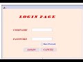 Login form Java ECLIPSE