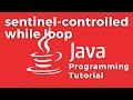 Sentinel-controlled while loop - Java tutorial with PRACTICAL example