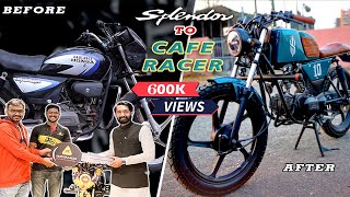 Hero Honda Splendor Modification | Splendor Modified To Cafe Racer | 100CC Bike Modification | Pune