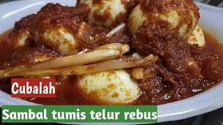 Sambal tumis telur rebus. Cubalah memang sedap. #111#