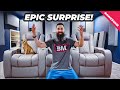 SURPRISING A FAN WITH BRAND NEW VALENCIA TUSCANY RECLINERS FOR HIS HOME THEATER! 2022