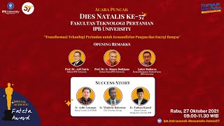 DIES NATALIS KE-57 FAKULTAS TEKNOLOGI PERTANIAN