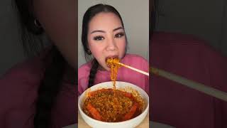 Extra cheesy buldak recipe #asmr #mukbang #tutorial #food #foodie #youtubeshorts #shorts