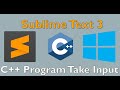 Sublime Text 3 C++ Input