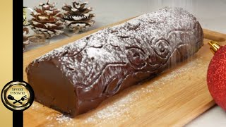 Swiss chocolate roll with fantastic chestnut filling! - GOLDEN RECIPES