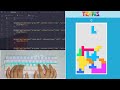 ASMR Programming - Tetris Game in JavaScript - No Talkin