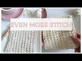 Even Moss Stitch Easy Crochet Tutorial | Learn to Crochet with Modern Made