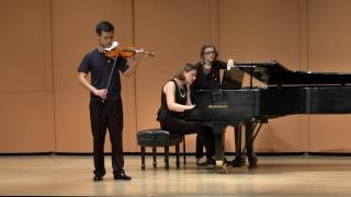 Finalist Quanshuai Li at The  Elmar Oliveira International Violin Competition