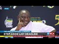 ANC step-aside list deadline today