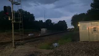 BNSF 3971 Westbound Meets BNSF 3743 Eastbound in Republic Missouri 8-20-2022