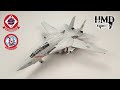 Grumman F-14A Tomcat, US Navy, VF-102 Diamondbacks, USS America, Diecast Model Calibre Wings CA72141