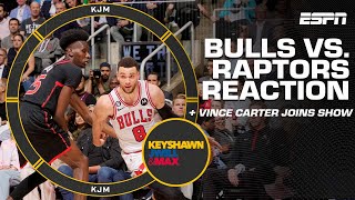 Bulls vs. Raptors reaction, discussing Zion's health & Vince Carter talks playoffs! | KJM