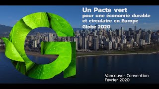 Le Green Deal et l’économie circulaire en Europe présentée à Globe2020