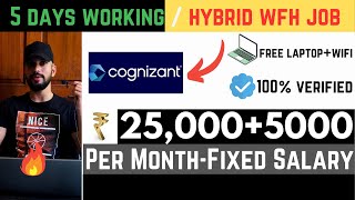 Cognizant Hybrid Work From Home Jobs 2024 | Free Laptop+Wifi | 5 Days Working