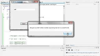 COMP100 Programming 1 - Lesson 9 - Exception Handling in C# Visual Studio 2012