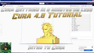Cura 4.8 Tutorial - Intro to Cura Slicer for 3d printing