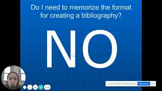 Creating a bibliography using an online citation generator - Part 1