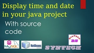 How to show Date and Time java Using netbeans, in jframe