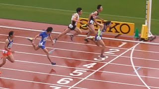 県内中学男子100ｍ決勝（全2組）織田記念陸上2021