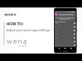 HOW TO: adjust your wena app settings