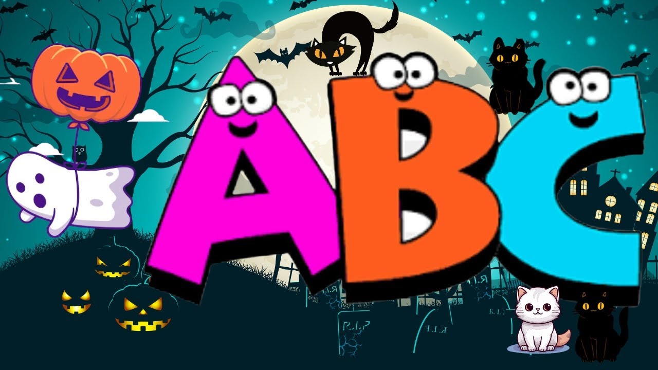 ABC Horror| Kids Halloween Song | A For Apple | अ से अनार | Phonics ...