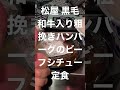 ⚡️ 2022 11 23 松屋の黒毛和牛入り粗挽きハンバーグのビーフシチュー定食